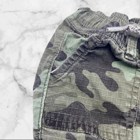 Baby Gap Camo Print Pants With Elastic Waist & Drawstring Size 18-24 Months Gre - Picture 5 of 12